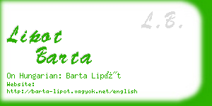 lipot barta business card